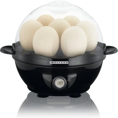Afbeelding van Melissa 16270021 Eierkoker 7 eieren, zwart Black