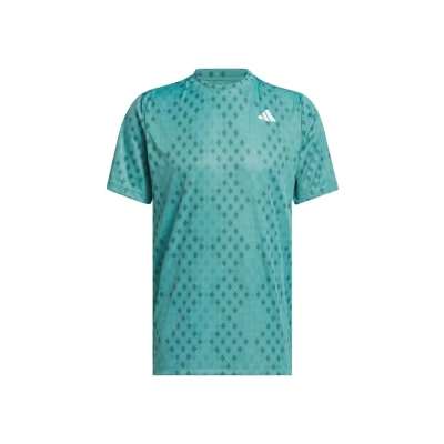 Afbeelding van adidas Performance Club Tennis Climacool Graphic T shirt Heren Turquoise L