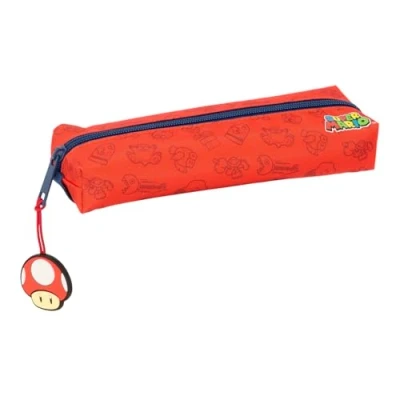 Afbeelding van Alleshouder Super Mario Trick Rood Donkerblauw 22 x 4 7 cm