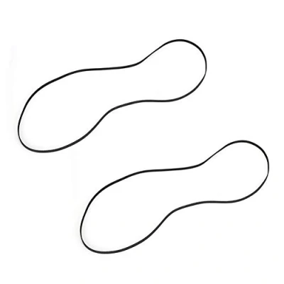 Afbeelding van Tandriem zwart, 2 stuks/verpakking GT2 6 1220MM, rubberen ring, synchroon aandrijfriem, 3D printerdeel