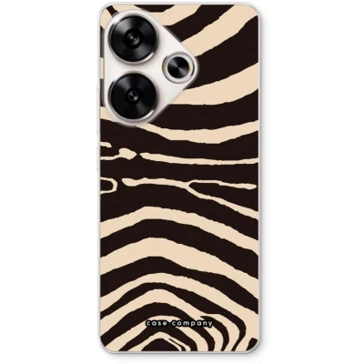 Afbeelding van Case Company® hoesje geschikt voor Xiaomi Poco F6 Arizona Zebra Soft Cover Telefoonhoesje Bescherming aan alle Kanten en Schermrand