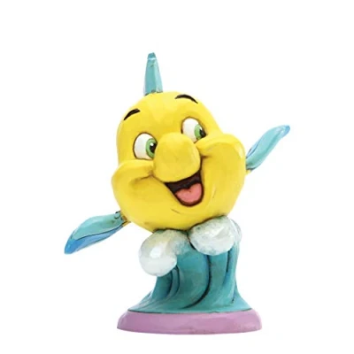 Afbeelding van Disney beeldje Traditions collectie Go Fish Flounder from The Little Mermaid / Botje uit de Kleine Zeemeermin