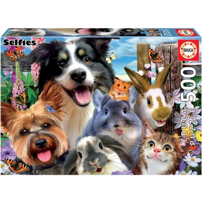 Afbeelding van EDUCA puzzel 500 stuks FUNNY SELFIE