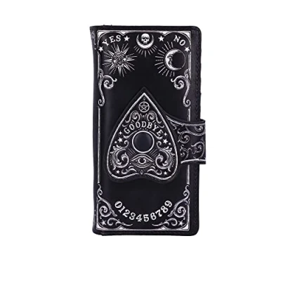 Afbeelding van Nemesis Now Dames portemonnee Spirit Board Planchette Embossed Purse 18.5cm Zwart/Wit