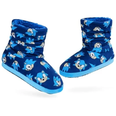 Afbeelding van Sonic The Hedgehog pantoffels voor kinderen, jongens, hoge uniseks, kinderen 29 34, Blauw