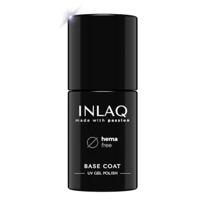 Afbeelding van INLAQ® Hema Free Base Coat voor nagels, uv basis, 6 ml, gelbasis nagellak, zonder en Di