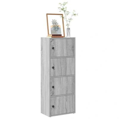 Afbeelding van vidaXL Boekenkast 40x24x102 cm bewerkt hout grijs sonoma eikenkleurig
