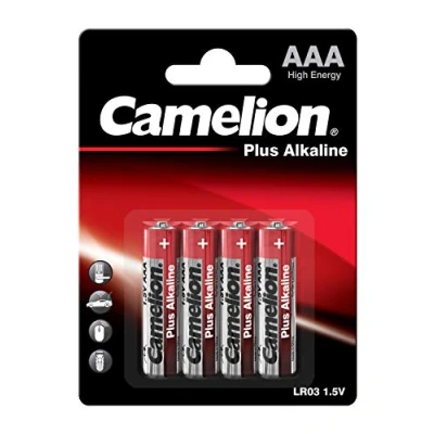 Image de Camelion Plus Alkaline LR03 BP4 batterie type AAA Alcaline x 4