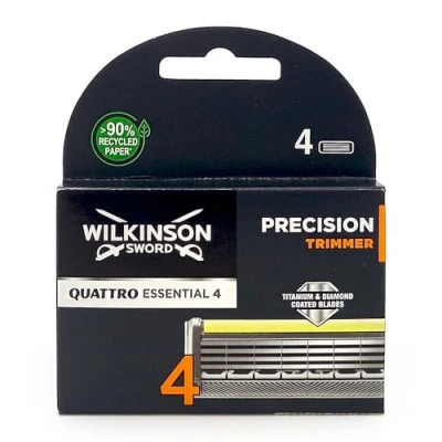 Afbeelding van Wilkinson Quattro Titanium Precision scheermesjes voor heren 4 stuks