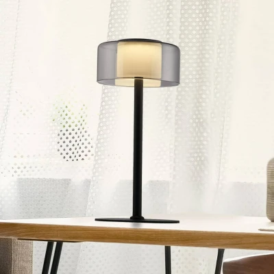 Afbeelding van Paul Neuhaus LED tafellamp Rika, glas, 33 cm hoog, dimbaar