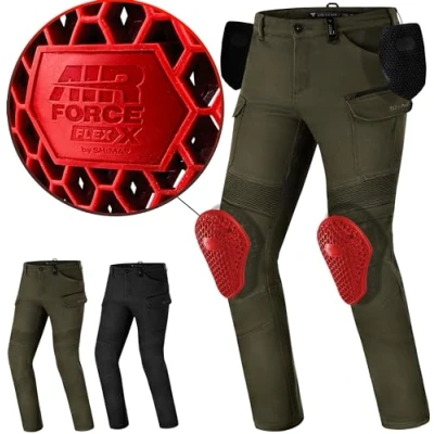 Afbeelding van SHIMA Giro 3.0 Olijfgroen Motor Jeans Maat 36/34 Broek