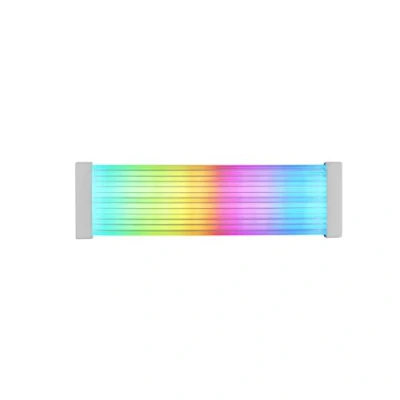Afbeelding van MARSGAMING Mars Gaming MCA 24X, ARGB 24PIN ATX voedingskabel voor moederbord, ultraheldere leds, gesynchroniseerde verlichting, flexibele siliconen kabel met zijlichtstrip