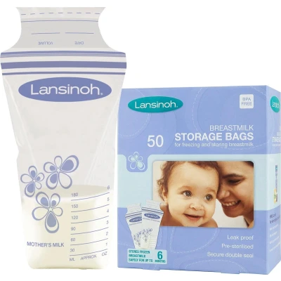 Afbeelding van Lansinoh Moedermelk Opbergzakjes 50 Pack