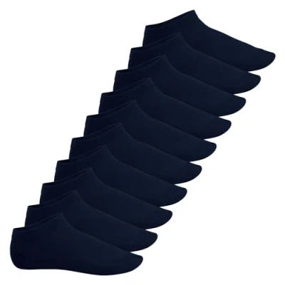 Afbeelding van Footstar SNEAK IT 10 stuks korte sokken voor dames en heren, Marinier