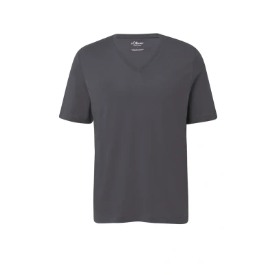 Afbeelding van s.Oliver Heren t shirt Maat M Mannen 9573 GREY/BLACK onbekend materiaal