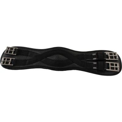 Afbeelding van Horka Singel Dressuurzadel Zwart/zilver 40cm