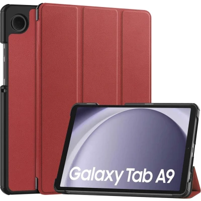 Afbeelding van iMoshion Tablet Hoes Geschikt voor Samsung Galaxy Tab A9 8.7 inch Trifold Bookcase Rood