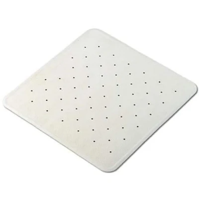 Afbeelding van Adhome Douchematje wit rubber antislip 54 x cm