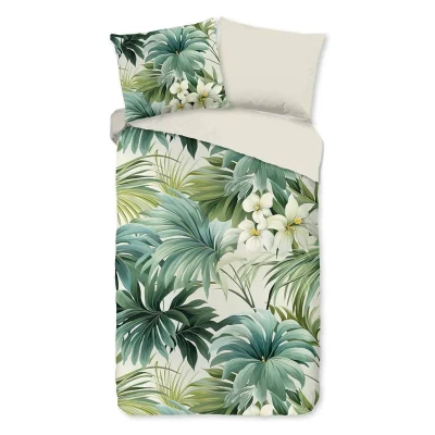 Afbeelding van Pure Tropische Bloei Dekbedovertrek Groen 1 persoons (140 x 200/220 cm)