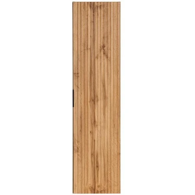 Afbeelding van Gestreepte hangende badkamerkolom Licht naturel H140 cm ZEVARA L 35 x H 140 D 25
