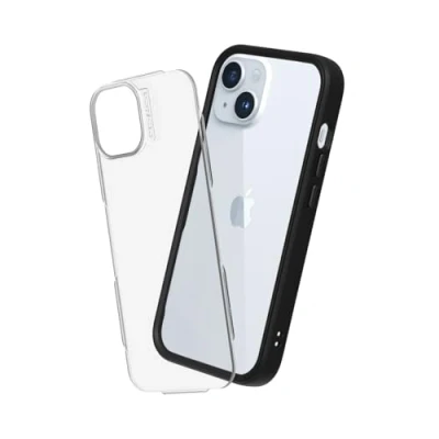 Afbeelding van RHINOSHIELD Hoesje compatibel met [iPhone 15] Mod NX personaliseerbare dunne bescherming schokabsorberende technologie [BPA vrij] zwart