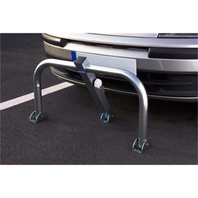 Image de Barrière de parking rabattable eco en acier ø 5 cm mottez b307cpr