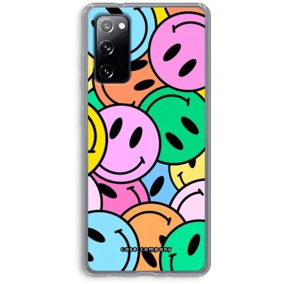 Afbeelding van Case Company® hoesje geschikt voor Samsung Galaxy S20 FE / 5G Smiley N1 Soft Cover Telefoonhoesje Bescherming aan alle Kanten en Schermrand