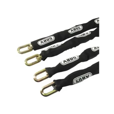 Afbeelding van ABUS veiligheidsketting 6KS/65B diameter 6mm 65cm vierkante geelverzinkte schakels black loop