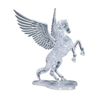 Afbeelding van Kristallen puzzel, pegasus, 3D, transparant design, 42 delig, bouwset voor kinderen en volwassenen HCM Kinzel