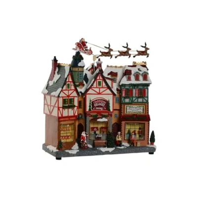 Afbeelding van Kerstversiering Home ESPRIT Multicolour Muzikaal 34 X 15 32 cm