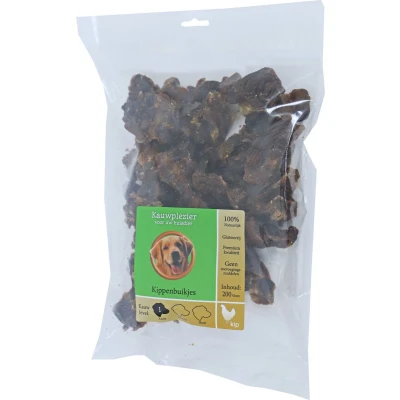 Afbeelding van Natuurlijke Snack kippenbuikken 200g in zak Gebr de boon