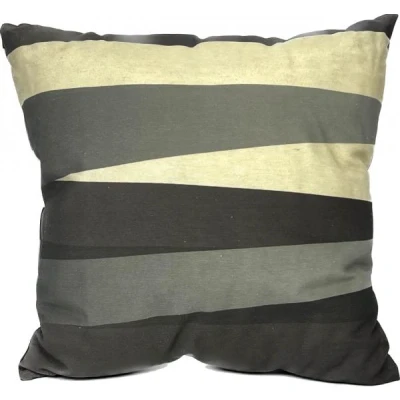 Afbeelding van Madison sierkussen 45x45 cm Crooked stripe grey