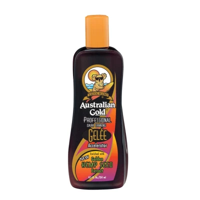 Afbeelding van Australian Gold Dark Tanning Gelée Accelerator Zonnebankcrème 250 ml zonnebank bescherming snelbruiner