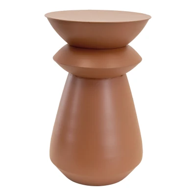 Afbeelding van Louis bijzettafel metaal ø34x51,5cm oranje