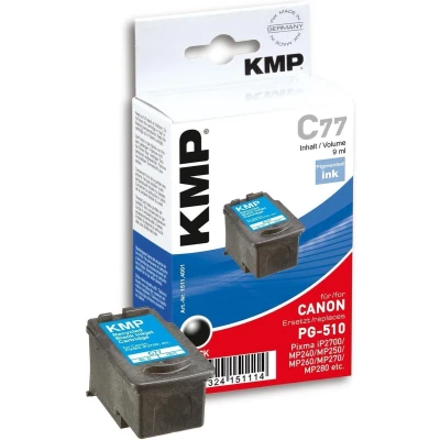 Afbeelding van KMP Inktcartridge vervangt Canon PG 510 Compatibel Zwart C77 1511,4001