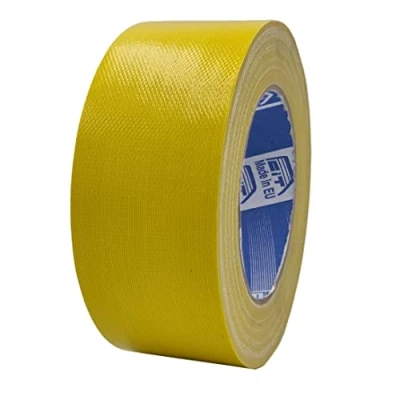 Afbeelding van ACIT Super 50 mm x 25 m canvas lint, versterkte band, tape, Amerikaans canvas: reparatie, bevestiging en verpakking met hoge dichtheid (geel)