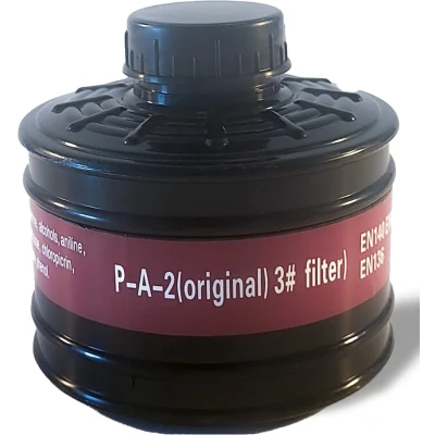 Afbeelding van Gas Mask Empty Filter Zwart
