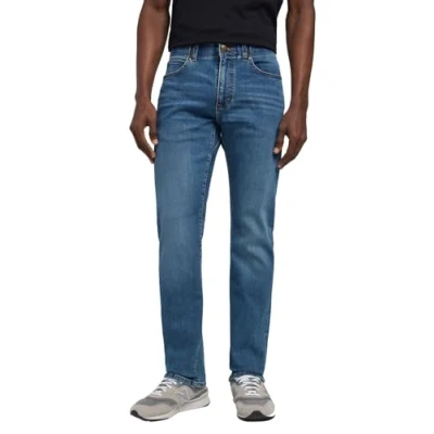 Afbeelding van Lee Heren Jeans Broeken slim Fit MVP Blauw 38W / 34L Volwassenen