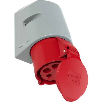 Afbeelding van PCE PC Electric 125 6tt CEE wandcontactdoos 32 A 5 polig 400 V 1 stuk(s)