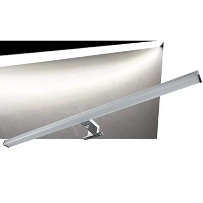 Afbeelding van ChiliTec Led spiegellamp voor badkamer, 78 cm, 14 W, 2000 lm, IP44, badkamerkast, aluminium look, neutraal wit