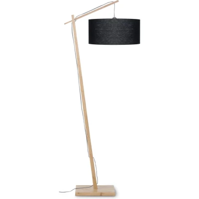 Afbeelding van GOOD&amp;MOJO Vloerlamp Andes Bamboe/Zwart 72x47x176cm Bruin