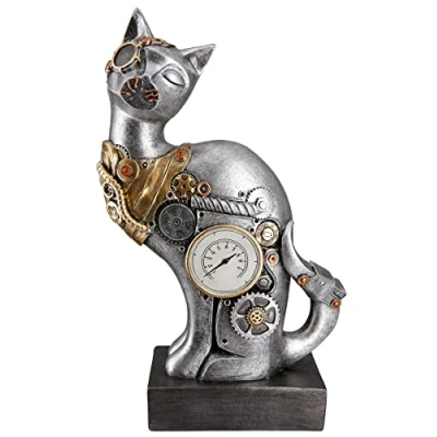 Afbeelding van Casablanca Steampunk Cat sculptuur van poly
