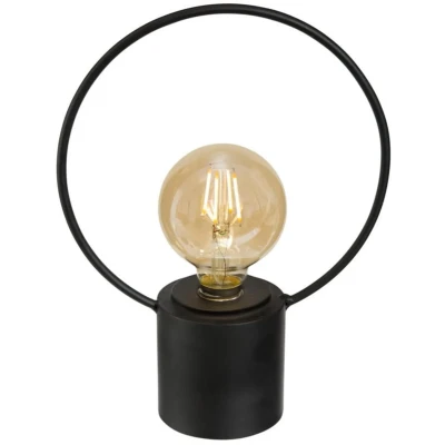 Afbeelding van Atmosphera Tafellamp Circle D20x26,5cm Batterij niet inbegrepen Zwart
