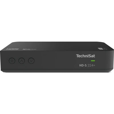 Afbeelding van TechniSat HD S 224+ zwarte ontvanger, DVB S/S2, USB, incl.HD+(6 maanden) (DVB S2, S, CI+ slot), TV Zwart