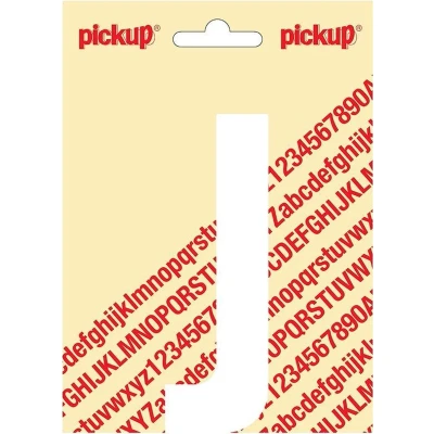 Afbeelding van Plakletter Nobel Sticker witte letter J Pickup