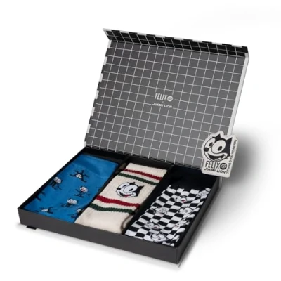 Afbeelding van Jimmy Lion Felix The Cat Pack Unisex Sokken Multi 36 40
