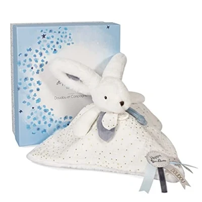 Image de Doudou Happy Glossy et Compagnie Pompon Blanc