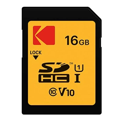 Afbeelding van Kodak SD kaart 16 GB UHS I U1 V10 SDHC/XC geheugenkaart leessnelheid 85 MB/s max. schrijfsnelheid 25 opslag van Full HD video&#039;s en high definition foto&#039;s