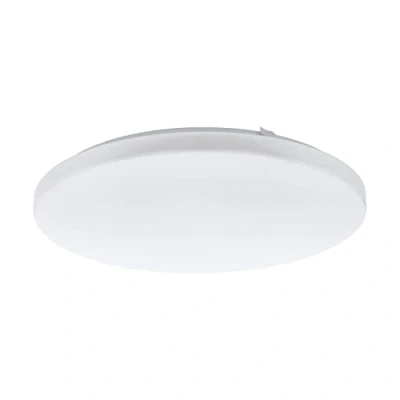 Afbeelding van EGLO Frania ledplafondlamp met 1 fitting, materiaal: staal, kunststof. Kleur: wit. Diameter: 43 cm.
