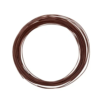 Afbeelding van Vaessen Creative aluminiumdraad, bruin, 0,8 mm x 15 m, knutseldraad, decoratieve draad, sieradendraad en bloemistendraad